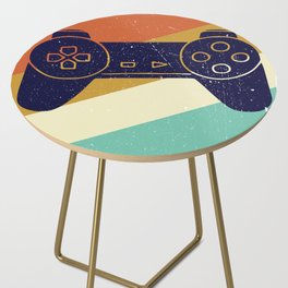Retro Vintage Design With Controller Video Game Lover's Gift Side Table