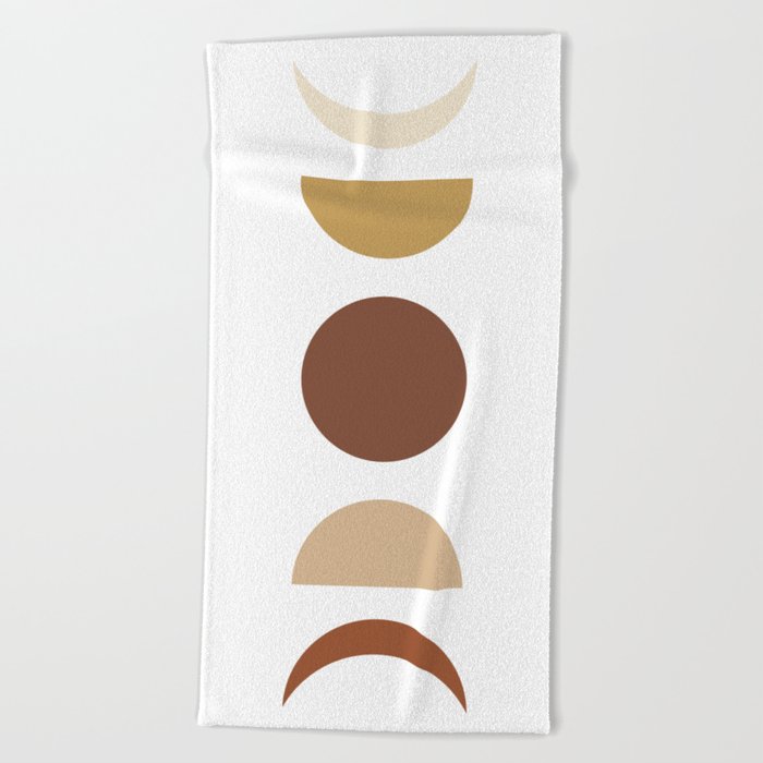 Geometric Shapes Print 29, Modern Art V1 Beach Towel