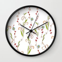 Flower vines Wall Clock