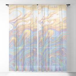 Marble Swirl Sheer Curtain