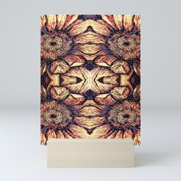 Pyrographic Sunflowers Mini Art Print