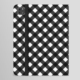 Classic Gingham Black and White - 16 iPad Folio Case