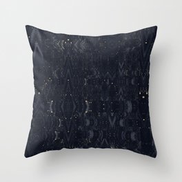 Blue desert - Modern glitch pattern  Throw Pillow