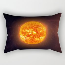 Sun star. Poster background illustration. Rectangular Pillow