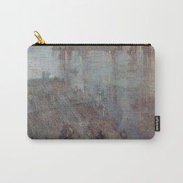 Nocturne In Blue And Gold Valparaiso Bay By James Mcneill Whistler | Reproduction Victoriana Black Carry-All Pouch | Gothic Steampunk, Classical Museum, Painting, College Dorm Room Of, Photography Style In, Photo Picture Design, Artworks Artwork, Romanticism Fantasy, Retro Renissance Bed, The Famous Pictures 