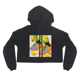 Easy Peasy Lemon Squeezy | Pastel Colorful Bohemian Illustration | Shoes Sneakers Fashion Hoody