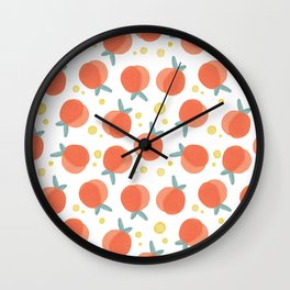 Cheeky Peaches Wall Clock