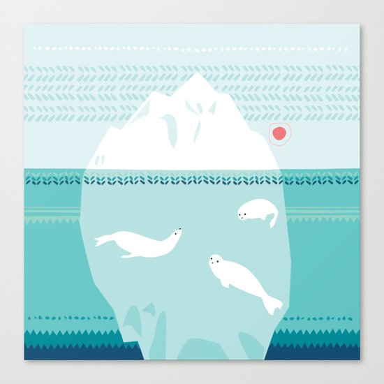 The Ice Lovers Canvas Print