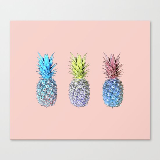 Haha pineapples Canvas Print