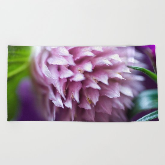 Bright-Pink Flower #1 #art #society6 Beach Towel