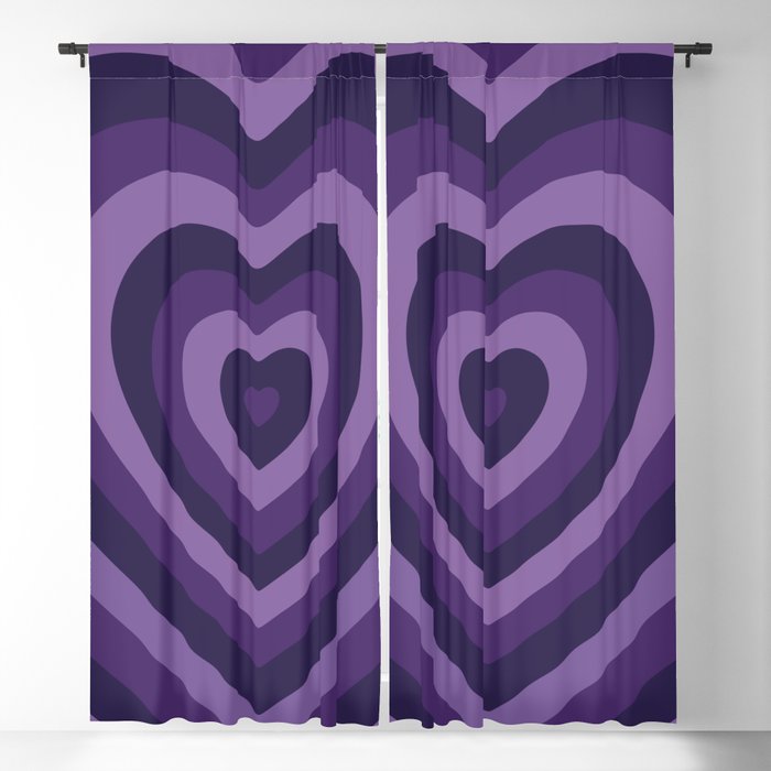 Amethyst Heartbeat Blackout Curtain