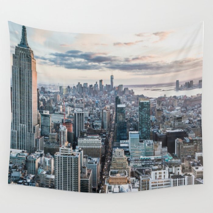 New York Skyline Wall Tapestry