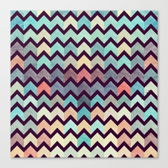Glitter Chevron III Canvas Print