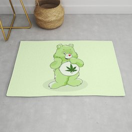 Cannabis Care Bear Rug