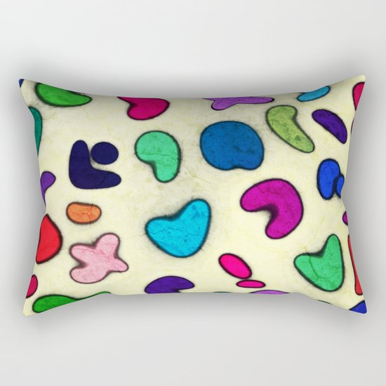 Seamless Colorful Geometric Pattern XXIX Rectangular Pillow