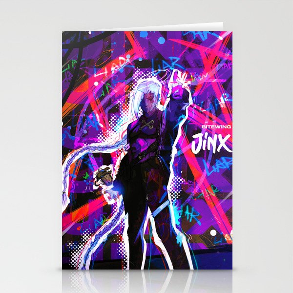 Jinx - Arcane Poster Stationery Cards