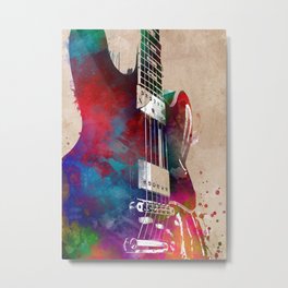 Guitar art 21 #guitar #music Metal Print