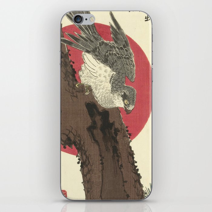 Utagawa Hiroshige - Hawk on Pine Tree iPhone Skin