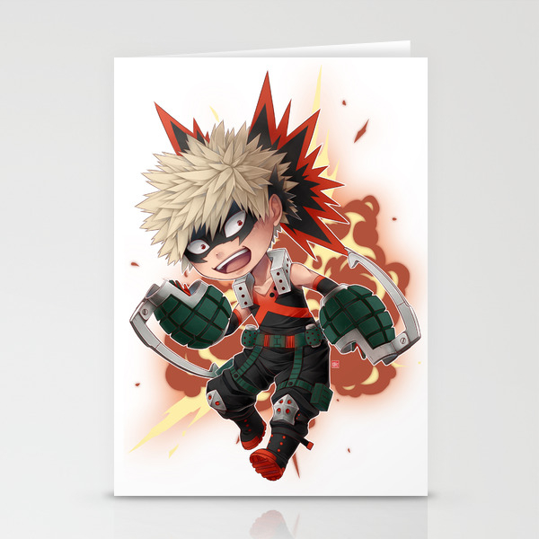 Bnha Katsuki Bakugou Chibi Stationery Cards By Zero0810 Society6