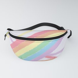 Winding & Wide (Drawing of Rainbow and Winding Paths) Fanny Pack