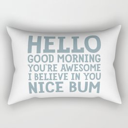 Hello Good Morning Rectangular Pillow