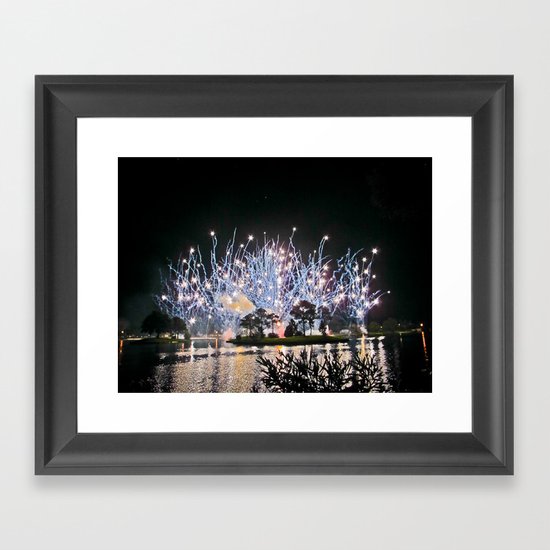 Firework Framed Art Print