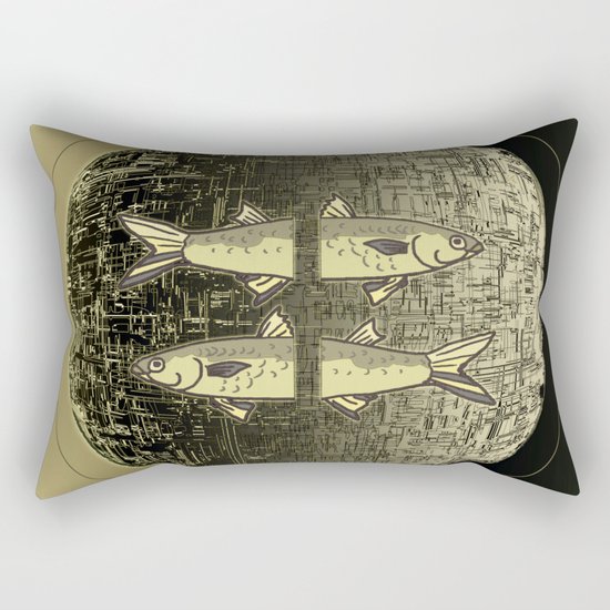 Planetary Mood 5b / Vertical Divergence 10-02-17 Rectangular Pillow