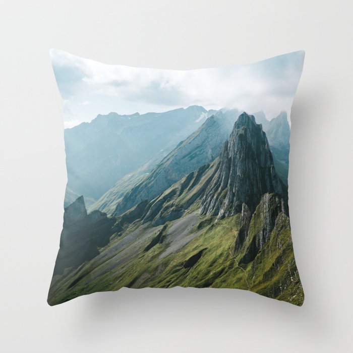 Wild Mountain - Landscape Photography Throw Pillow
