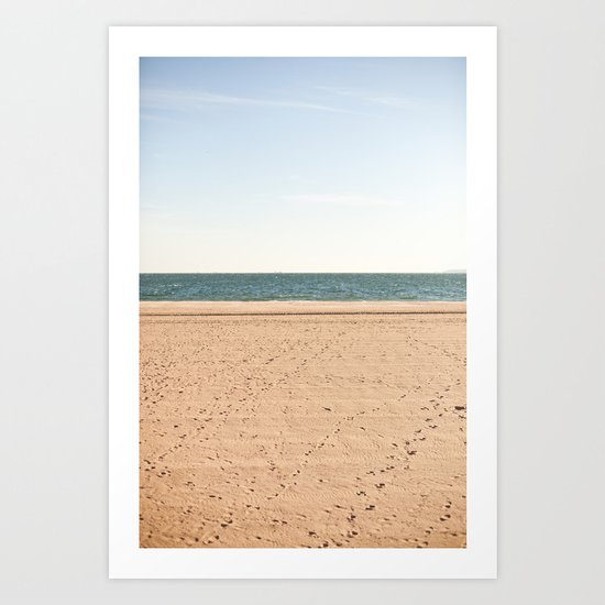 Sand, sea, sky Art Print