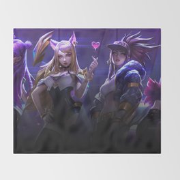 Ahri Throw Blankets Society6