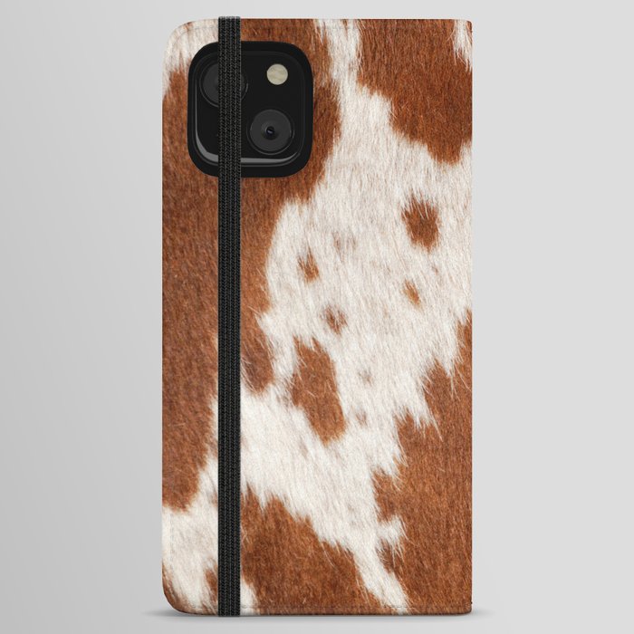 Cowhide, Cow Skin Pattern, Farmhouse Decor iPhone Wallet Case