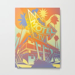Motel Metal Print | Illustration, Architecture 