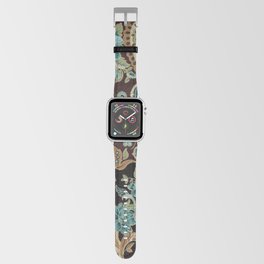 Granny's Terrific Turquoise Teal Paisley Chic Apple Watch Band