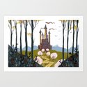 The castle in the valley Art Print