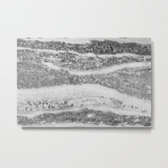 Deep Silver Metal Print