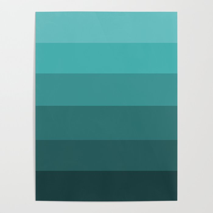 Winter Dark Teal - Color Therapy Poster