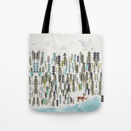 the winter forest Tote Bag