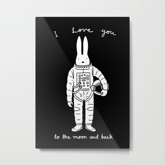 To the Moon and Back Metal Print