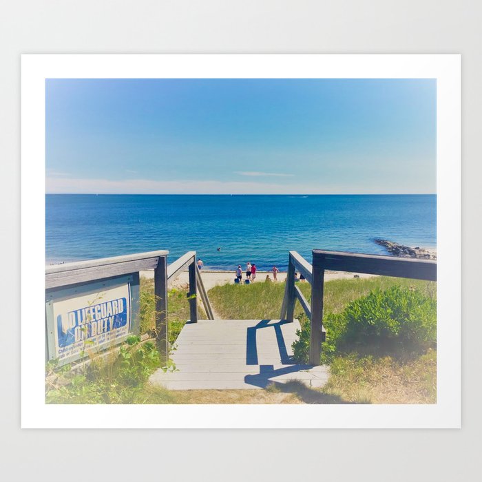 Beach Path Art Print