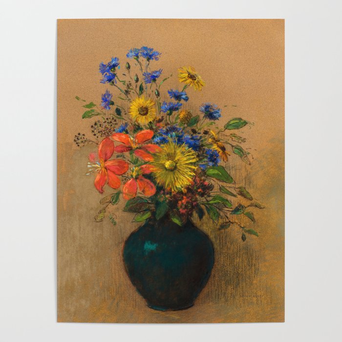 Wildflowers, 1905 by Odilon Redon Poster