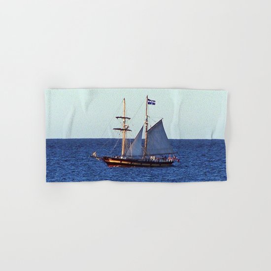 Quebec Sailboat Hand & Bath Towel