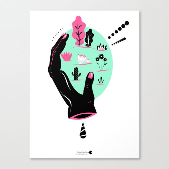 Powerful hand Canvas Print