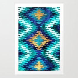 Inverted Navajo Suns Art Print