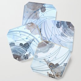 Constellation Set - June Cancer / Pearl Coaster