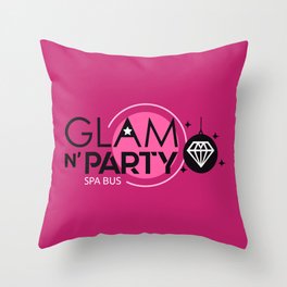 Glam N' Party Throw Pillow
