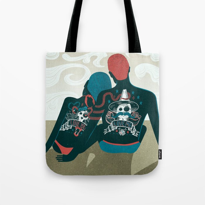Love You / Love Me - Us and Them Tote Bag