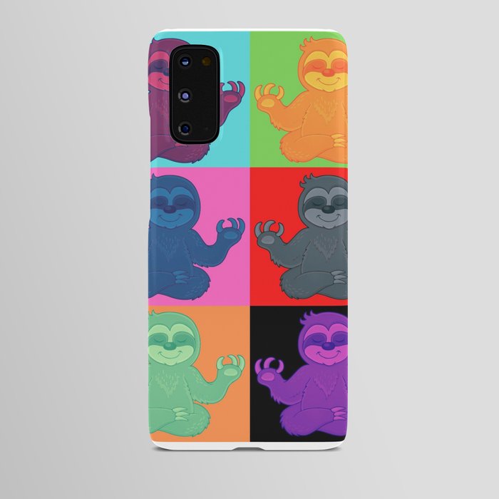 Sloth pop art Android Case