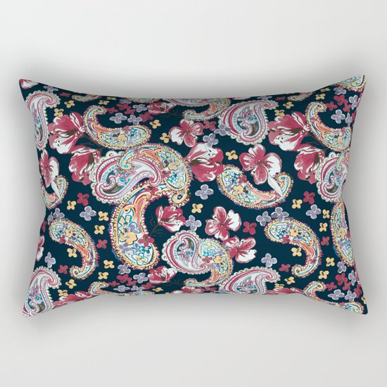 Paisley Pattern Rectangular Pillow