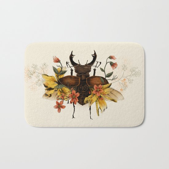 Blooming Beetle Bath Mat