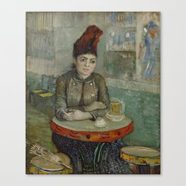 Agostina Sagatori Sitting in the Cafe du Tambourin, Vincent van Gogh Canvas Print